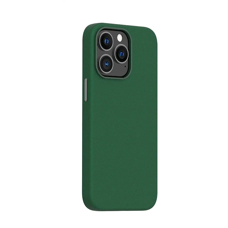 Araree Pellis Leather Case For iPhone 13 Pro Max - Green - Tashqila Araree Pellis Leather Case For iPhone 13 Pro Max - Green - Tashqila